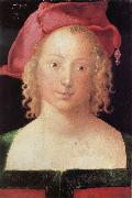 Albrecht Durer Young Woman with a Red Beret oil painting on canvas